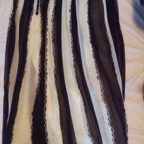 Dresses & Skirts - Black and White Striped Maxi Skirt